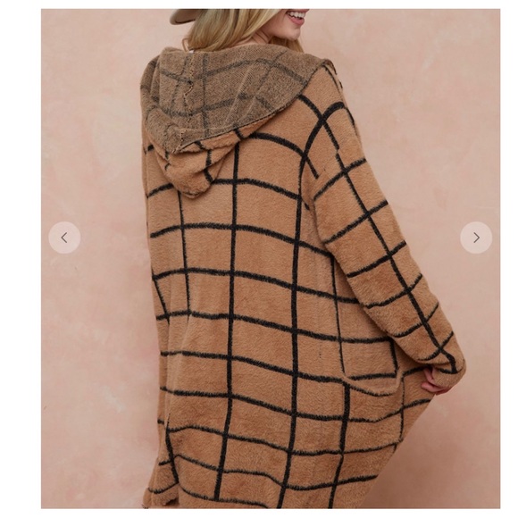 30 Cozy Boho Sweater Hooded Open Front Long Sleeve Cardigan - Picture 6 of 6